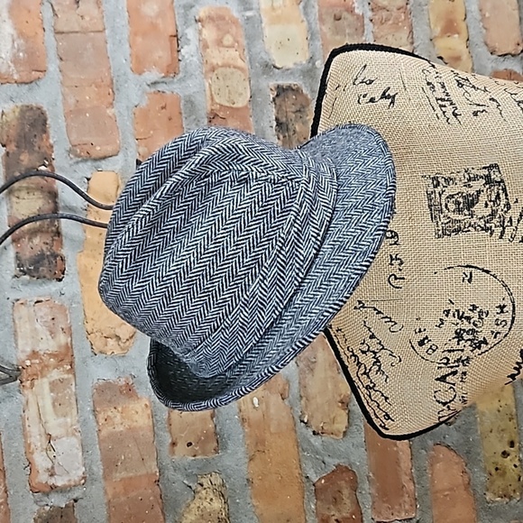 Men's Herringbone Fedora size Medium - Picture 1 of 9